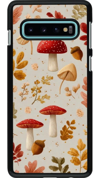 Coque Samsung Galaxy S10 - Autumn 26 Mushrooms and leaves