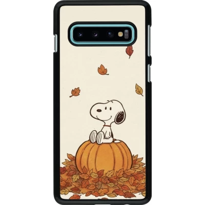 Coque Samsung Galaxy S10 - Autumn 26 Snoopy autumn