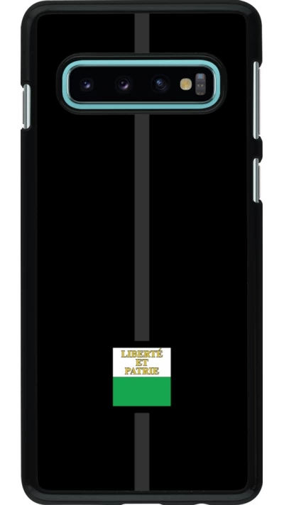 Samsung Galaxy S10 Case Hülle - Kanton VD schwarz