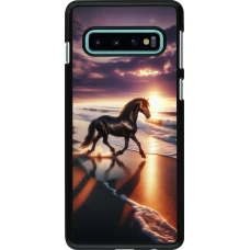 Samsung Galaxy S10 Case Hülle - Pferd majestätisch Strand