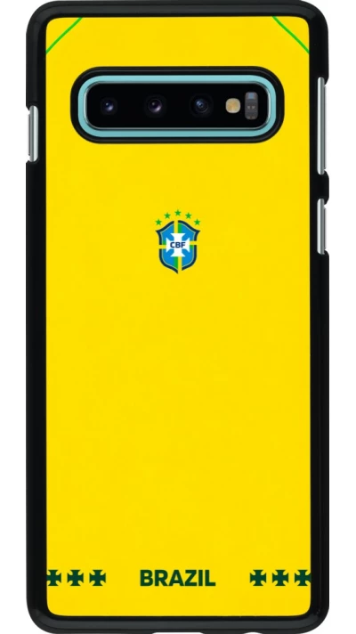 Samsung Galaxy S10 Case Hülle - Brasilien 2026 personalisierbares Fussballtrikot