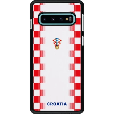 Samsung Galaxy S10 Case Hülle - Kroatien 2026 personalisierbares Fussballtrikot