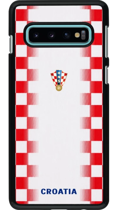 Samsung Galaxy S10 Case Hülle - Kroatien 2026 personalisierbares Fussballtrikot