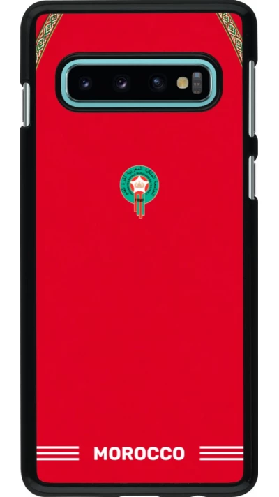 Samsung Galaxy S10 Case Hülle - Marokko 2026 personalisierbares Fussballtrikot