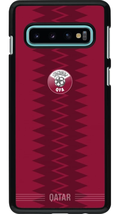 Samsung Galaxy S10 Case Hülle - Qatar 2026 personalisierbares Fussballtrikot