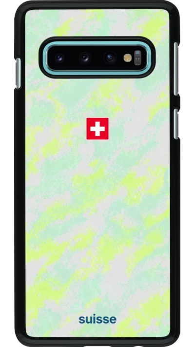 Samsung Galaxy S10 Case Hülle - Schweiz Away 2026 personalisierbares Fussballtrikot