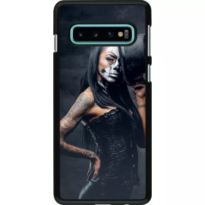 Coque Samsung Galaxy S10 - Halloween 22 Tattooed Girl
