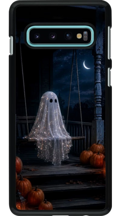 Samsung Galaxy S10 Case Hülle - Halloween 2026 Ghost on a swing
