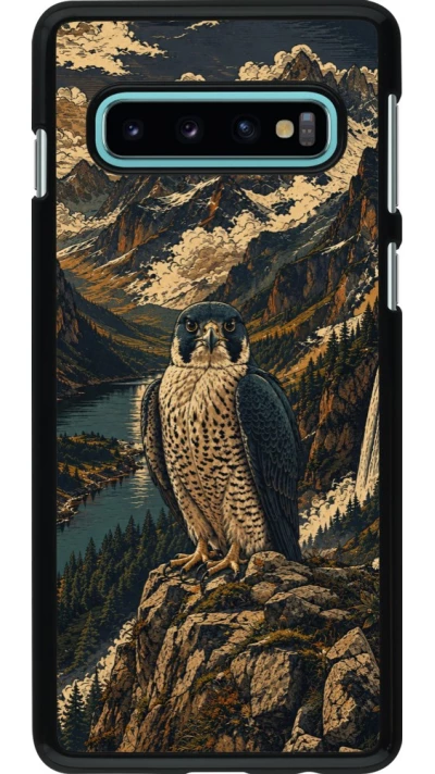 Coque Samsung Galaxy S10 - Linocut Faucun pèlerin
