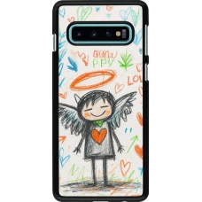 Samsung Galaxy S10 Case Hülle - Little Angel Sketch Love