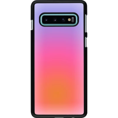 Samsung Galaxy S10 Case Hülle - Orange Pink Blue Gradient