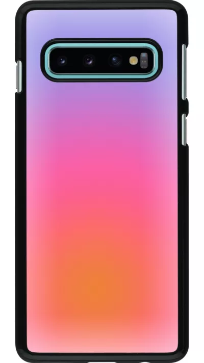 Samsung Galaxy S10 Case Hülle - Orange Pink Blue Gradient