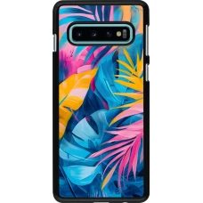 Samsung Galaxy S10 Case Hülle - Palms Blue