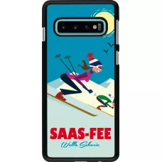 Samsung Galaxy S10 Case Hülle - Saas-Fee Ski Downhill