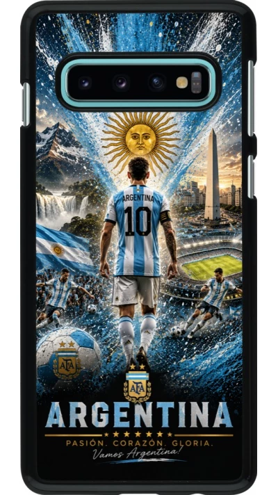 Samsung Galaxy S10 Case Hülle - Fussball Argentinien splash 2026