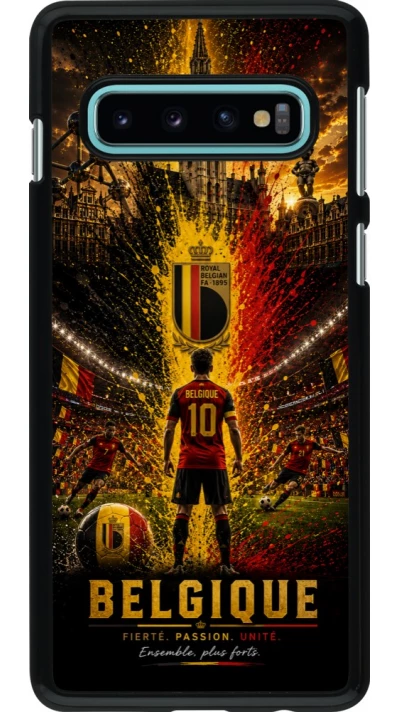 Samsung Galaxy S10 Case Hülle - Fussball Belgien splash 2026