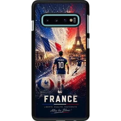 Coque Samsung Galaxy S10 - Football France splash 2026