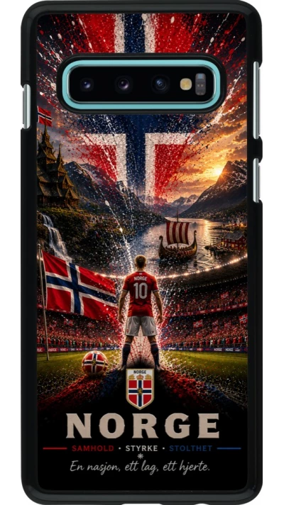 Samsung Galaxy S10 Case Hülle - Fussball Norwegen splash 2026