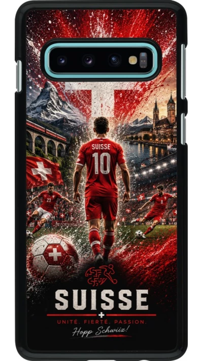 Samsung Galaxy S10 Case Hülle - Fussball Suisse splash 2026