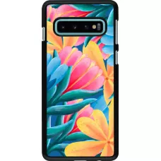 Samsung Galaxy S10 Case Hülle - Spring 23 colorful flowers