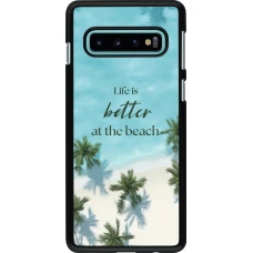 Coque Samsung Galaxy S10 - Summer 2025 Life is better at the beach