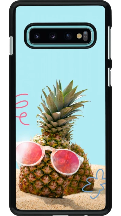 Coque Samsung Galaxy S10 - Pineapple with glasses Summer 2026