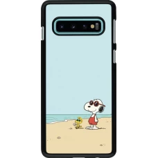 Coque Samsung Galaxy S10 - Snoopy on the beach Summer 2026