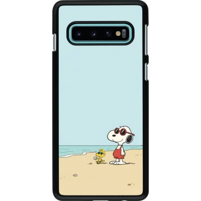 Samsung Galaxy S10 Case Hülle - Snoopy on the beach Summer 2026