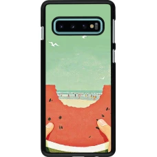 Samsung Galaxy S10 Case Hülle - Views through a watermelon Summer 2026
