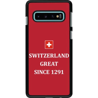 Samsung Galaxy S10 Case Hülle - Switzerland Great Since 1291