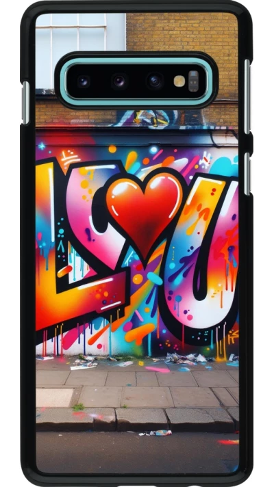 Samsung Galaxy S10 Case Hülle - Valentin 2025 Liebe U Tag