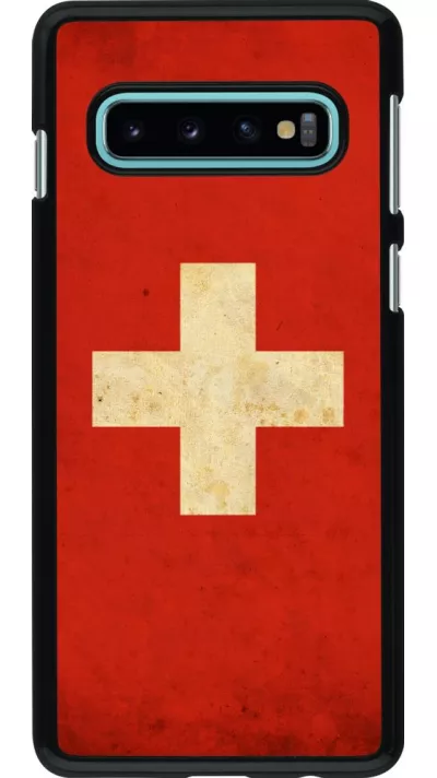 Coque Samsung Galaxy S10 - Vintage Flag SWISS