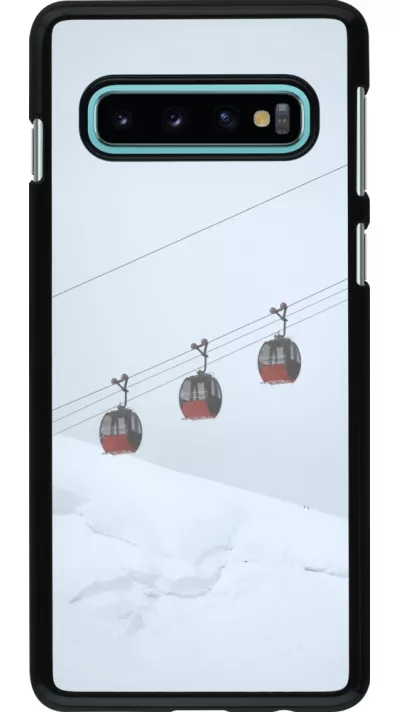 Samsung Galaxy S10 Case Hülle - Winter 22 ski lift
