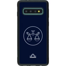 Samsung Galaxy S10 Case Hülle - Silikon schwarz Astrologie Waage