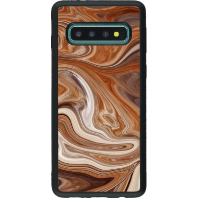 Coque Samsung Galaxy S10 - Silicone rigide noir Autumn 2024 marbe