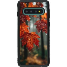 Samsung Galaxy S10 Case Hülle - Silikon schwarz Autumn 25 Rain