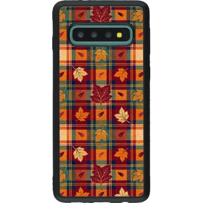 Coque Samsung Galaxy S10 - Silicone rigide noir Autumn 26 Autumn pattern
