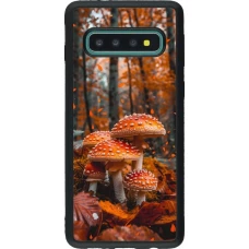 Coque Samsung Galaxy S10 - Silicone rigide noir Autumn 26 Mushrooms in the woods