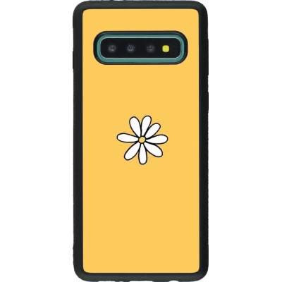 Coque Samsung Galaxy S10 - Silicone rigide noir Easter 2023 daisy