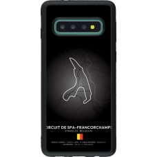 Coque Samsung Galaxy S10 - Silicone rigide noir F1 Track 2025 Belgium