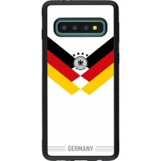 Coque Samsung Galaxy S10 - Silicone rigide noir Maillot de football Allemagne 2026 personnalisable