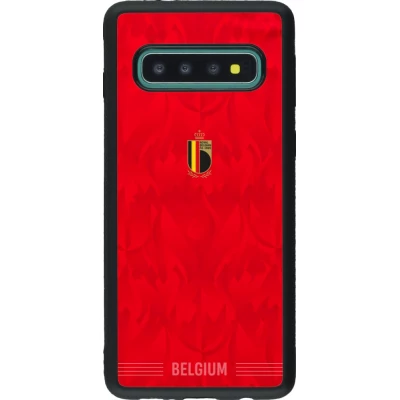 Samsung Galaxy S10 Case Hülle - Silikon schwarz Belgien 2026 personalisierbares Fussballtrikot