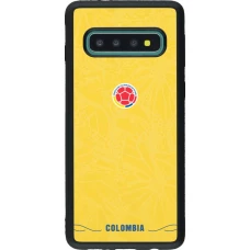 Samsung Galaxy S10 Case Hülle - Silikon schwarz Kolumbien 2026 personalisierbares Fussballtrikot