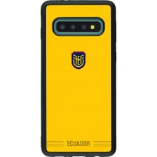 Samsung Galaxy S10 Case Hülle - Silikon schwarz Ecuador 2026 personalisierbares Fussballtrikot