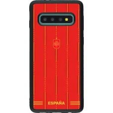 Samsung Galaxy S10 Case Hülle - Silikon schwarz Spanien 2026 personalisierbares Fussballtrikot