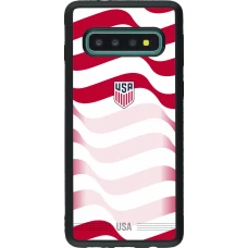 Samsung Galaxy S10 Case Hülle - Silikon schwarz Vereinigten Staaten 2026 personalisierbares Fussballtrikot