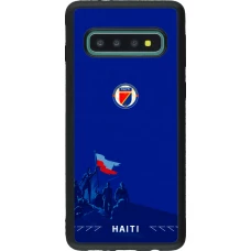 Samsung Galaxy S10 Case Hülle - Silikon schwarz Haiti 2026 personalisierbares Fussballtrikot