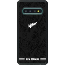 Samsung Galaxy S10 Case Hülle - Silikon schwarz Neuseeland 2026 personalisierbares Fussballtrikot