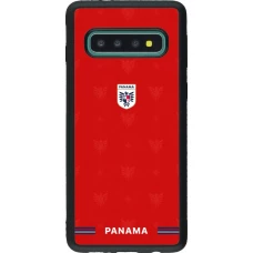 Samsung Galaxy S10 Case Hülle - Silikon schwarz Panama 2026 personalisierbares Fussballtrikot