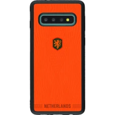 Samsung Galaxy S10 Case Hülle - Silikon schwarz Niederlande 2026 personalisierbares Fussballtrikot